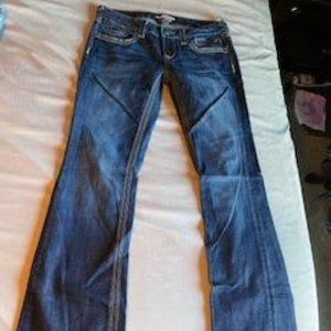 Express ReRock Jeans Darker Wash - Barely Boot